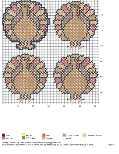 free plastic canvas patterns for thanksgiving